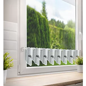 Tkanina firanowa zazdrostka zdobiona haftem dmuchawca Eurofirany