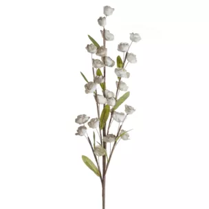 Kwiat sztuczny ciemnobrązowy z plastycznej pianki foamiran 90 cm Eurofirany