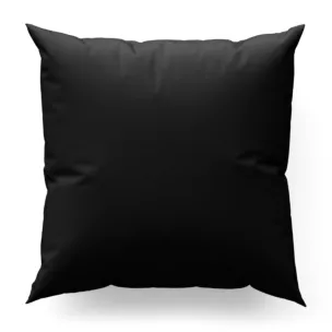 Poszewka szyta czarna z gładkiej, zaciemniającej tkaniny z wyraźnym splotem