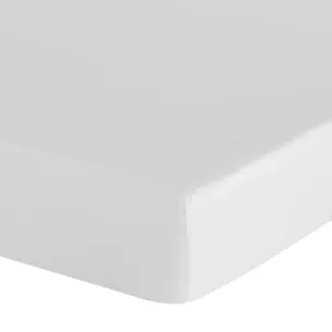 Prześcieradło z gumką 100x200 cm z bawełny kolor biały 105 g/m2 BASIC Eurofirany