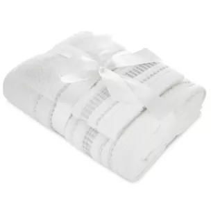 Zestaw ręczników bawełnianych 2 szt kolor biały 500 g/m2 NEL JOLY Eurofirany