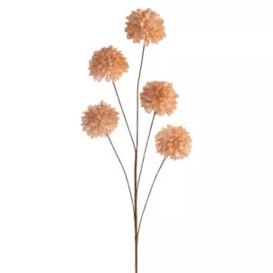 Kwiat sztuczny jasnobrązowy z plastycznej pianki foamiran 80 cm Eurofirany
