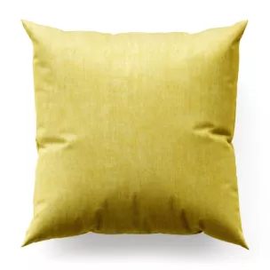 Poszewka szyta CANDY musztardowa z tkaniny z strukturalnym spolotem