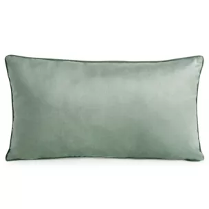 Poduszka 30 x 50 cm welwetowa jasnomiętowa z kontrastującą lamówką GAJA 3 Eurofirany