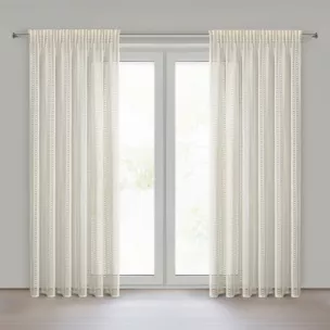 Zasłona naturalna z siateczki 140x270 cm taśma - BONITA Eurofirany
