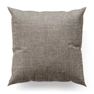 Poszewka szyta beżowa z tkaniny o grubym splocie