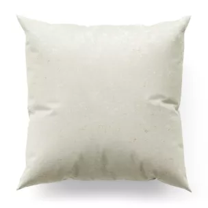 Poszewka szyta kremowa miękka tkanina welwetowa, ze złotym marmurowym nadrukiem