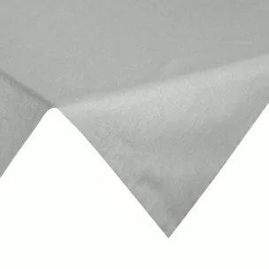 Obrus na stół srebrny 85x85 cm z żakardowej tkaniny FLASH świąteczny