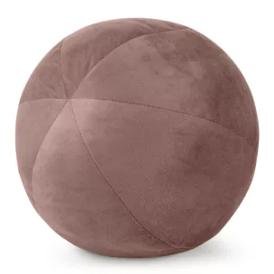 Poduszka dekoracyjna w formie kuli średnica 24 cm welwetowa ciemnoróżowa GAJA Eurofirany