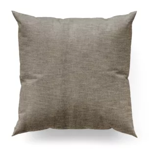 Poszewka na wymiar ciemnobeżowa tkanina o naturalnym charakterze z efektem melanżu