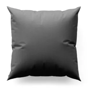 Poszewka na wymiar popielata z eleganckiej lśniącej tkaniny o drobnym splocie