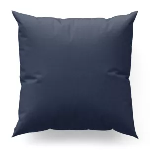 Poszewka szyta granatowa z miękkiej tkaniny o welurowej strukturze