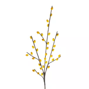 Gałązka sztuczna żółta z pąkami 96 cm