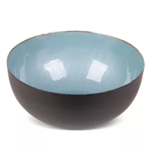Misa metalowa czarno-turkusowa średnica 20x 9 cm DORA Eurofirany