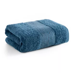 Ręcznik do rąk 30x50 cm bawełniany kolor ciemnoturkusowy z błyszącą bordiurą AMBER Eurofirany