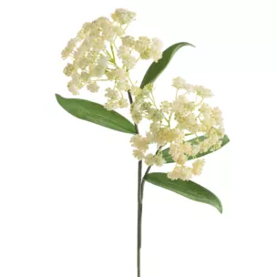 Kwiat sztuczny kremowy z plastycznej pianki foamiran 73 cm Eurofirany