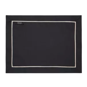 Komplet podkładek 4szt czarny 30x40 cm MADELE ze złotą lamówką