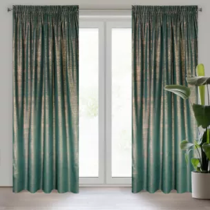 Zasłona AMBI welwetowa z miedzianym nadrukiem Eurofirany