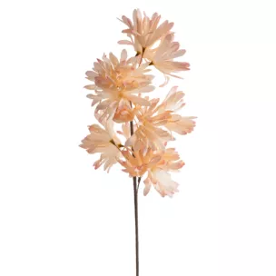 Kwiat sztuczny jasnopomarańczowy z plastycznej pianki foamiran 75 cm Eurofirany