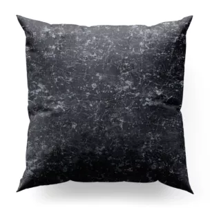Poszewka szyta grafitowa miękka tkanina welwetowa, ze złotym marmurowym nadrukiem