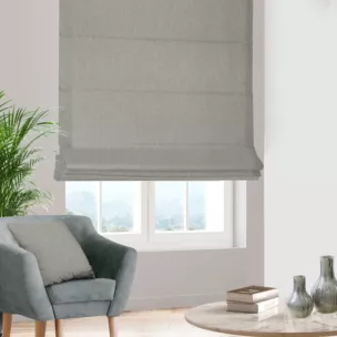 Roleta rzymska naturalna z miękkiej tkaniny z efektem melanżu