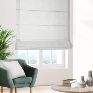 Roleta rzymska naturalna z miękkiej tkaniny w stylu eko