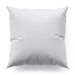 Poszewka szyta jasnokremowa z miękkiej tkaniny o naturalnym splocie w stylu ekologicznym