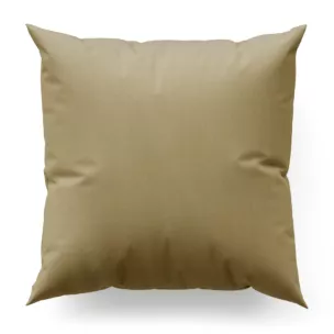 Poszewka szyta oliwkowa z jednokolorowej gładkiej tkaniny