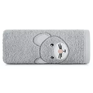 Ręcznik kąpielowy dziecięcy 50x90 cm bawełniany kolor srebrny 450 g/m2 BABY 71 Eurofirany