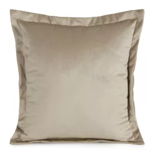 Poszewka na poduszkę 45x45 cm welwetowa z ozdobnymi brzegami beżowa RIA DIVA LINE Eurofirany