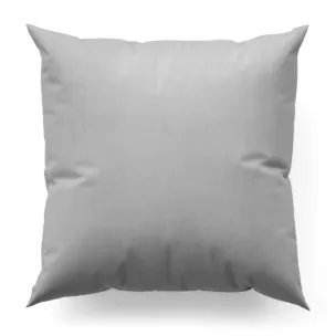 Poszewka na wymiar srebrna z miękkiej tkaniny welwetowej