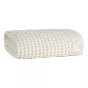 Ręcznik kąpielowy 70x140 cm bawełniany kolor kremowy o charakterystycznej gofrowej strukturze 400 g/m2 MELO Eurofirany