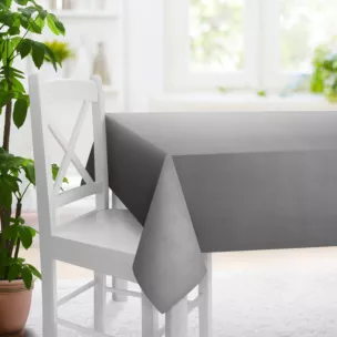 Obrus na wymiar stalowy z miękkiej tkaniny welwetowej