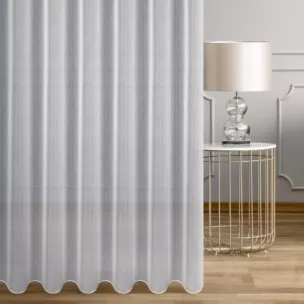 Tkanina firanowa lekki woal w stylu eko o niestandardowej wysokości 340 cm, z kolekcji Eva Minge  Eurofirany