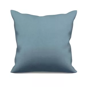 Poszewka szyta ADESSA ciemnoniebieska z miękkiej tkaniny o welurowej strukturze