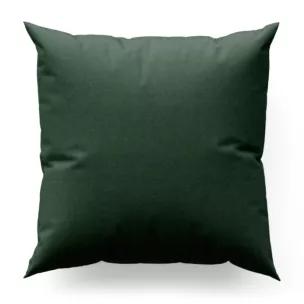 Poszewka szyta ciemnozielona z miękkiej tkaniny o welurowej strukturze