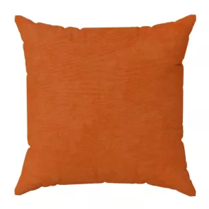 Poszewka szyta DORA - HIT ceglasta z miękkiej tkaniny o welurowej strukturze