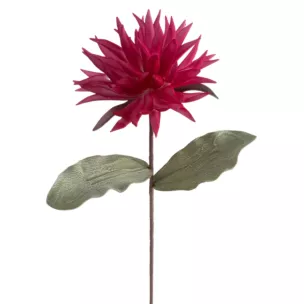 Kwiat sztuczny ciemnoróżowy z plastycznej pianki foamiran 55 cm Eurofirany