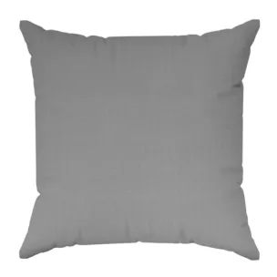 Poszewka szyta DORA - HIT szara z miękkiej tkaniny o welurowej strukturze