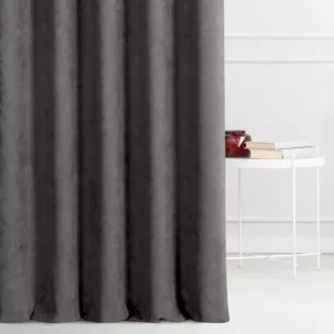 Tkanina zasłonowa miękka gładka o zamszowym chwycie Eurofirany