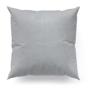 Poszewka szyta ITALIA srebrna z tkaniny welwetowej o delikatnym połysku