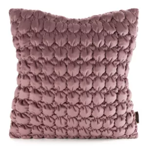 Poszewka na poduszkę 45x45 cm welwetowa zdobiona wzorem 3D pudrowa VELVET 193 EUROFIRANY PREMIUM