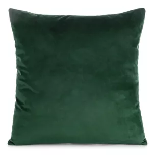 Poszewka na poduszkę 45x45 cm welwetowa o delikatnym połysku gładka ciemnozielona GAJA 1 Eurofirany