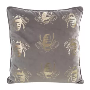 Poszewka ozdobna BLINK 15 z welwetu ze złotymi trzmielami Eurofirany