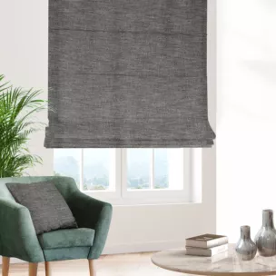 Roleta rzymska stalowa tkanina o naturalnym charakterze z efektem melanżu