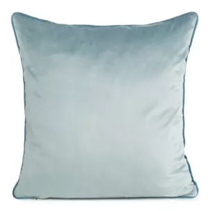 Poszewka na poduszkę 45x45 cm welwetowa o delikatnym połysku z ozdobną lamówką morska GAJA 2 Eurofirany