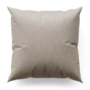 Poszewka szyta beżowa z miękkiej tkaniny z efektem melanżu