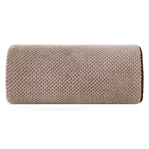 Ręcznik kąpielowy 50x90 cm szybkoschnący z mikrofibry kolor beżowy o ryżowej strukturze 280 g/m2 ZOE 1 Eurofirany