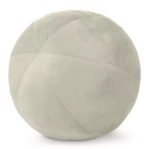 Poduszka dekoracyjna w formie kuli średnica 24 cm welwetowa kremowa GAJA Eurofirany