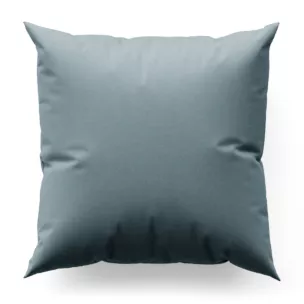 Poszewka szyta niebieska z gładkiej tkaniny typu dimout